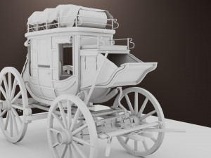 Fargo wagon cart Modèle 3D