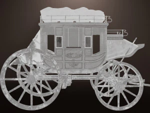 Fargo wagon cart 3D Model