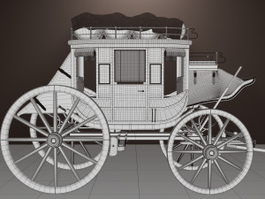 Fargo wagon cart Modèle 3D