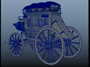 Fargo wagon cart Modèle 3D