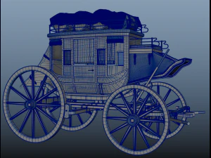 Fargo wagon cart 3D Model