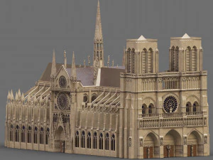 Notre dame 3D Model