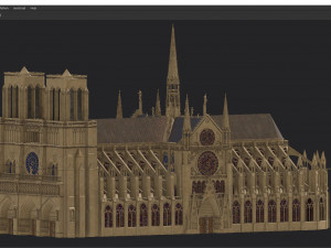 Notre dame Modelo 3D