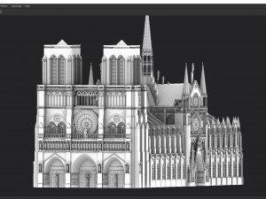 Notre dame Modelo 3D