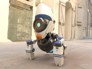 sentry bot - bullet ville 3D Model