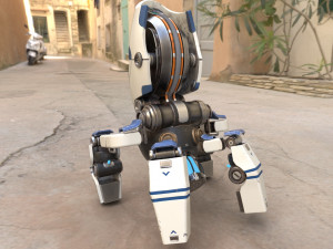 sentry bot - bullet ville 3D Model