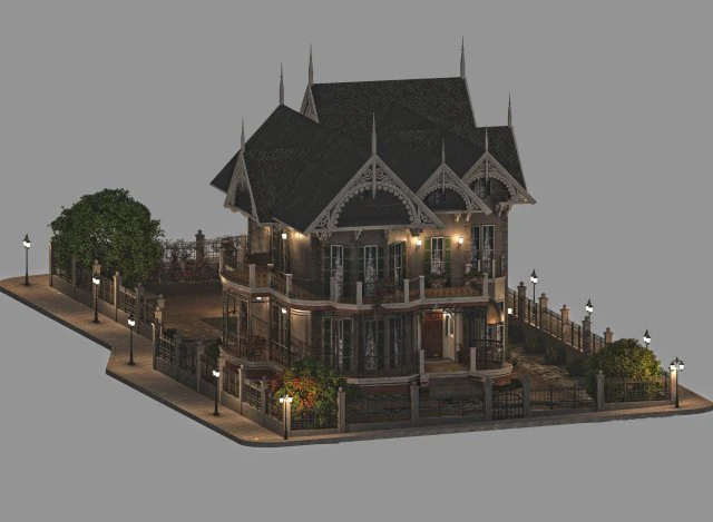 Palace 1 3D Model .c4d .max .obj .3ds .fbx .stl .blend