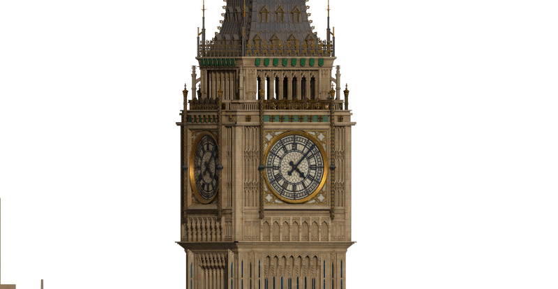 BIG BEN 3Dモデル .c4d .max .obj .3ds .fbx .stl .blend 