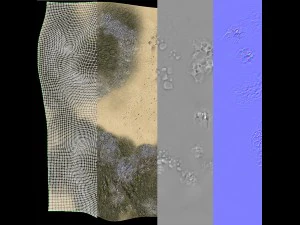 Ozeanboden-Korallenriffe-Cartoon -Unterwasser- 3D Modell