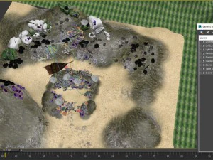 Ozeanboden-Korallenriffe-Cartoon -Unterwasser- 3D Modell