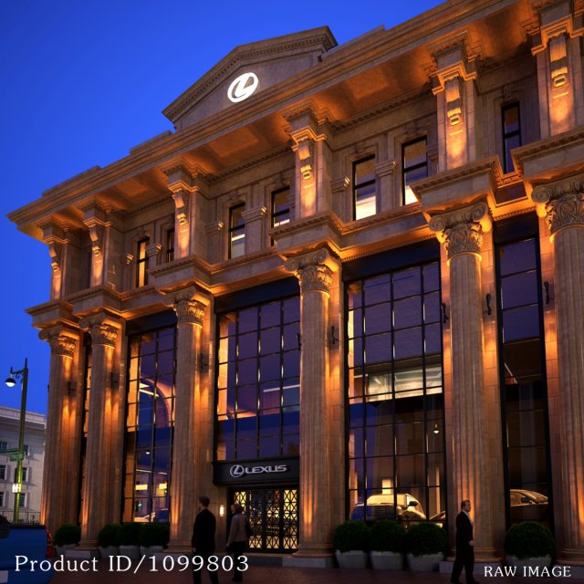 classic exterior scene 3D Model .c4d .max .obj .3ds .fbx .stl .blend 