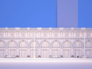 classic exterior scene 3D Model