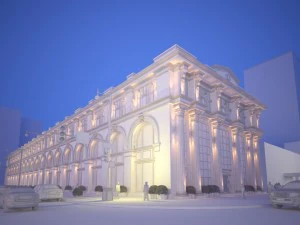 classic exterior scene 3D Model