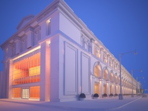 classic exterior scene 3D Model