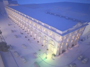 classic exterior scene 3D Model