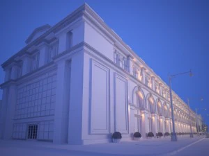 classic exterior scene 3D Model