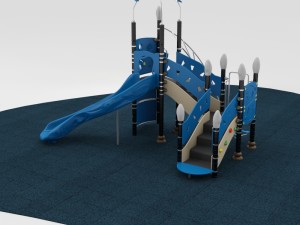 outdoor playground collection 10 piece set Model 3D