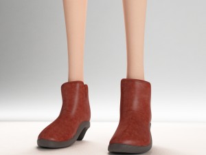 cartoon girl rigged Modelo 3D