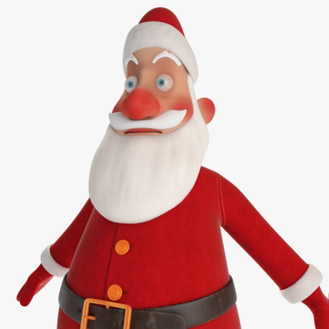 santa claus character 3D मॉडल .c4d .max .obj .3ds .fbx .stl .blend 