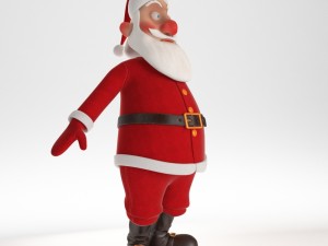 santa claus character 3D मॉडल