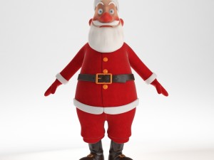 santa claus character 3D मॉडल