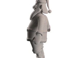 santa claus character 3D मॉडल