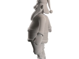 santa claus character 3D मॉडल