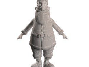 santa claus character 3D मॉडल