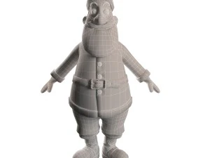 santa claus character 3D Model