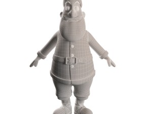 santa claus character 3D मॉडल