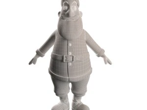 santa claus character 3D Model
