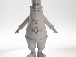 santa claus character 3D मॉडल
