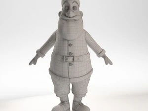 santa claus character 3D Model