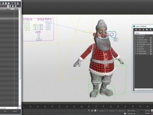 santa claus character 3D मॉडल