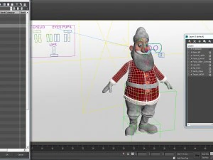santa claus character 3D Model