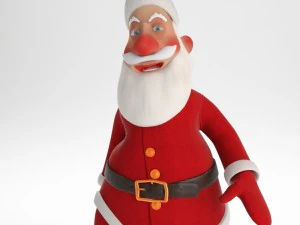 rigged santa claus character 3D Model