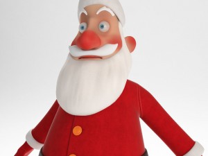 rigged santa claus character 3D मॉडल