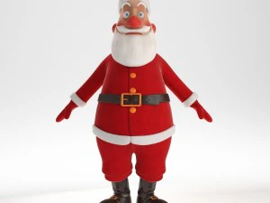 rigged santa claus character 3D Model