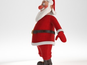 rigged santa claus character 3D मॉडल