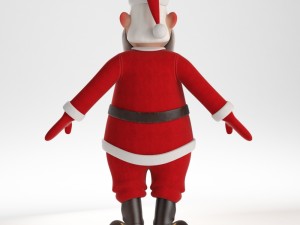 rigged santa claus character 3D मॉडल