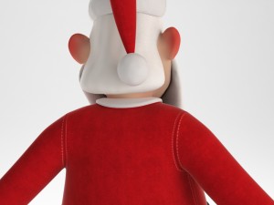 rigged santa claus character 3D मॉडल