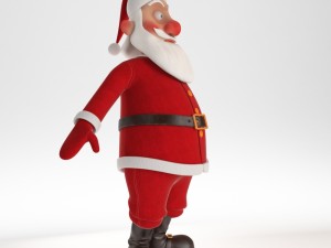 rigged santa claus character 3D मॉडल