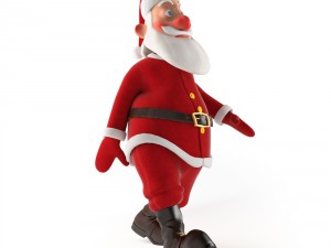 rigged santa claus character 3D मॉडल