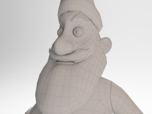 rigged santa claus character 3D मॉडल