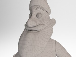 rigged santa claus character 3D मॉडल