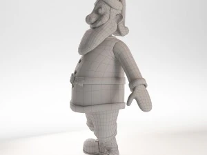 rigged santa claus character 3D Model
