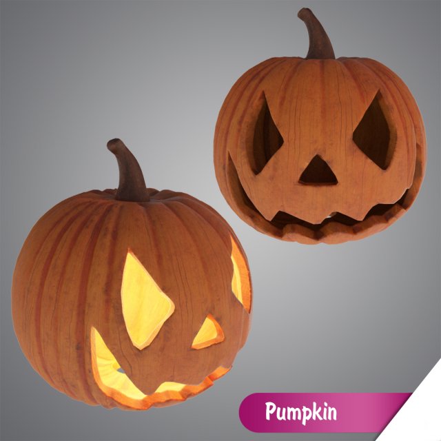 halloween pumpkin 3D 모델 .c4d .max .obj .3ds .fbx .stl .blend 