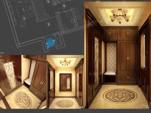 classic house vestibule 3D Модель