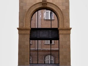 arquitetura detalhe-cl&aacute;ssico janela arco- Modelo 3D