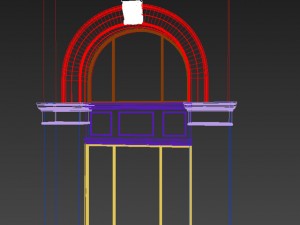 architecture detail-classic window arc- 3D Model